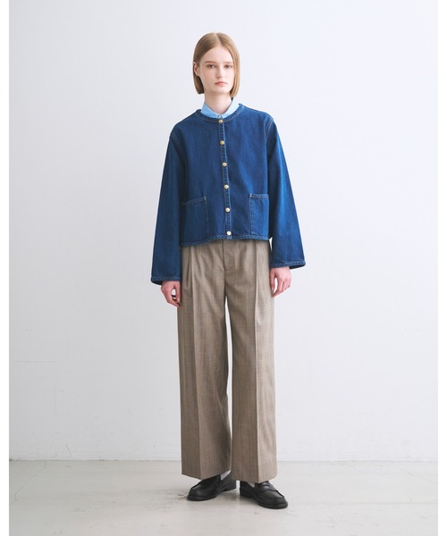 ブルゾン アウター ARKLEY A-LINE DENIM レディースの画像