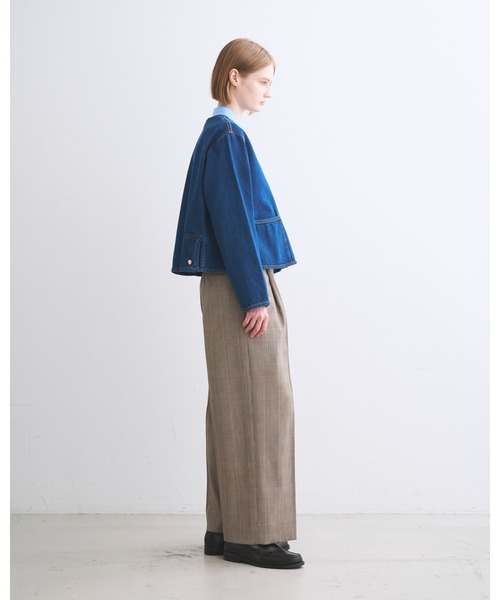 ブルゾン アウター ARKLEY A-LINE DENIM レディースの画像