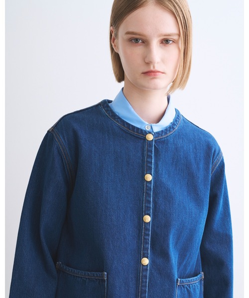 ブルゾン アウター ARKLEY A-LINE DENIM レディースの画像