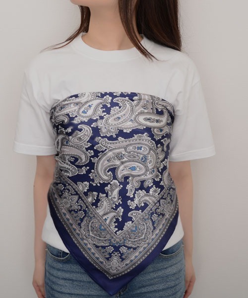 TONE SELECT GOODS スカーフ バンダナ 「resonance」ペイズリー柄