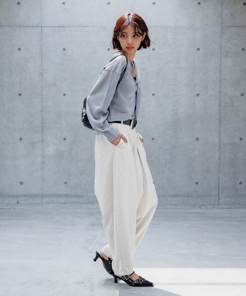 PAGEBOY（ページボーイ） カーディガン レースアップシアーボレロ