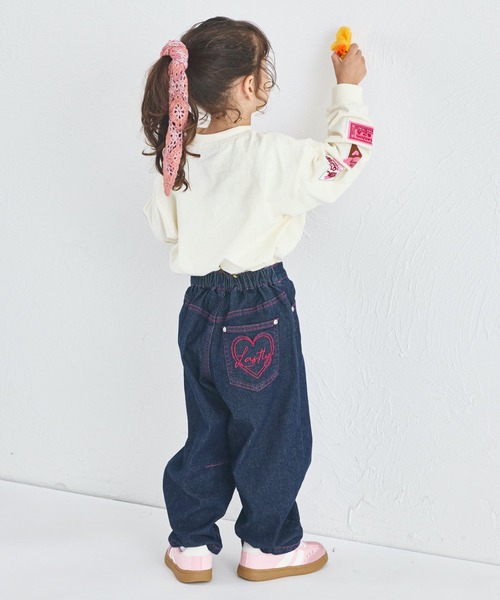 momo バルーンデニム ワイドテーパードバルーンクロップドデニムパンツ(10oz DENIM