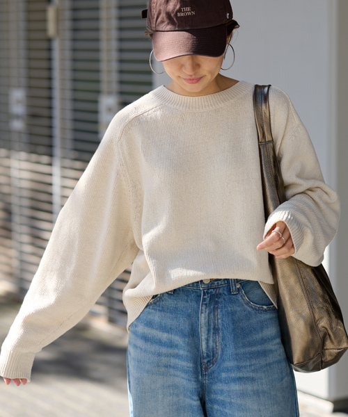 FRAMeWORK（フレームワーク） 長袖ニット - ベージュ レディース