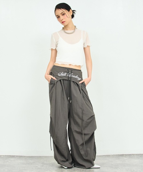 新品 タグ付き アプの半袖アンサンブル ANAP（アナップ） tシャツ リブ ブラトップ × シアー トップス