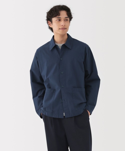 無印良品 コート ジャケット 紳士 洗いざらしブロードシャツ