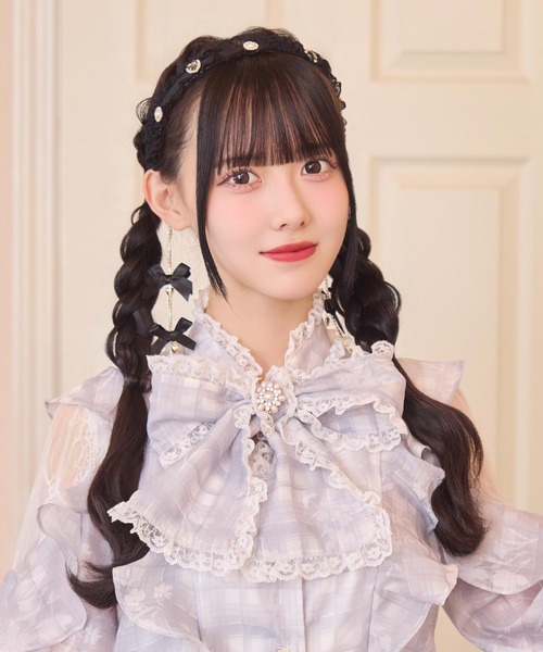 ROJITA（ロジータ） カチューシャ チェーンリボンレースフリル
