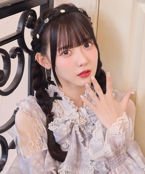 ROJITA（ロジータ） カチューシャ チェーンリボンレースフリル