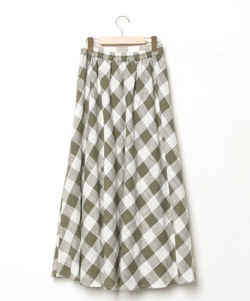 「Grand PARK」 フレアスカート FREE カーキ レディース_画像2