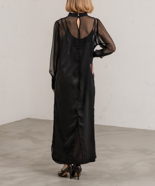 Ezick 「Ezick」 「＆g'aime」長袖ワンピース FREE ブラック