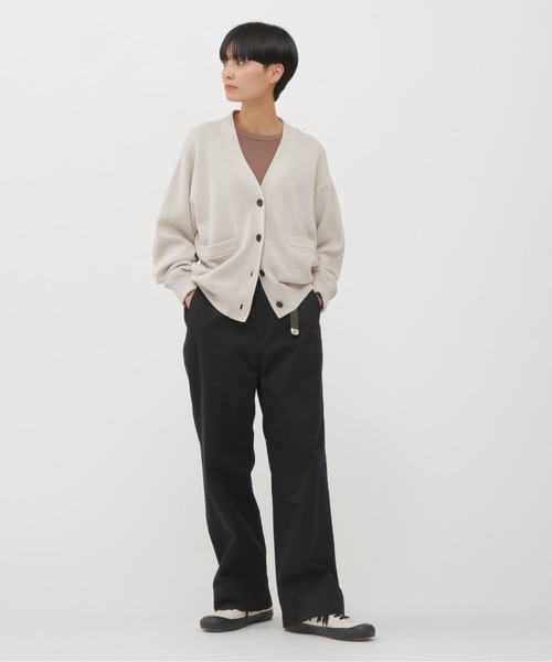 MHL.（エムエイチエル） パンツ WASHED CHINO COTTON レディース