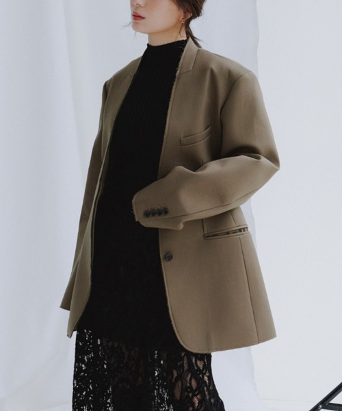 anuans（アニュアンス） ジャケット ノーカラージャケット 「WEB限定