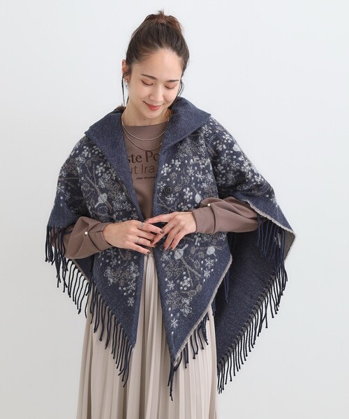 SHOO・LA・RUE（シューラルー） ポンチョ 「リバーシブル」心も