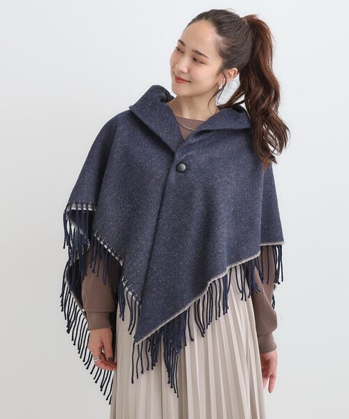 SHOO・LA・RUE（シューラルー） ポンチョ 「リバーシブル」心も