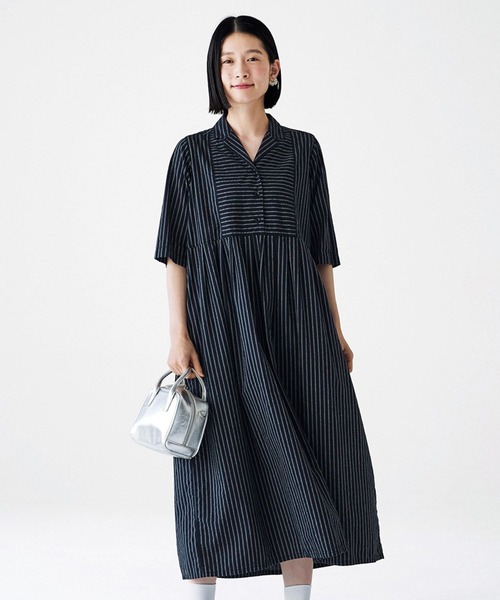 Sunny clouds（サニークラウズ） 半袖ワンピース NM ブラック