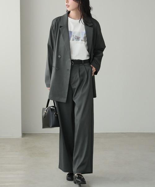 itto セットアップ ダブルジャケットセットアップスーツ レディース