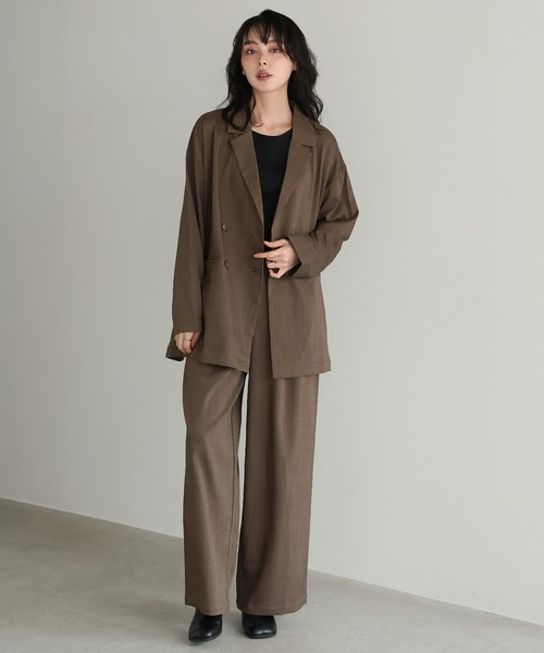 itto セットアップ ダブルジャケットセットアップスーツ レディース
