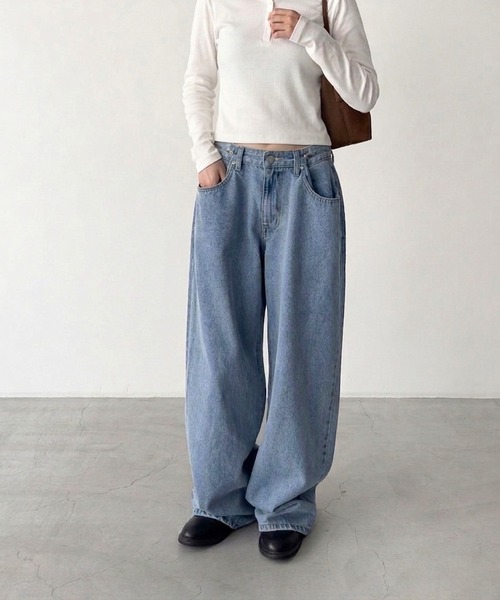 キャナルジーン　diggity 切替カットオフデニム diggity(ディギティ) JEAN CANAL キャナルジーン ボタンポケットデニムパンツ　S パンツ