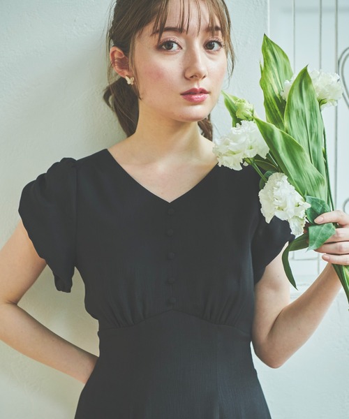 「NOELA」 半袖ワンピース M ブラック レディース_画像4
