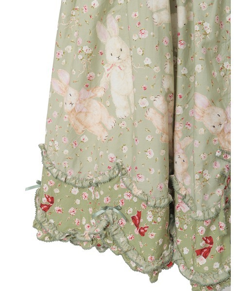 PINK HOUSE スカート バラ園うさぎプリントスカート : ZOZOTOWN Yahoo