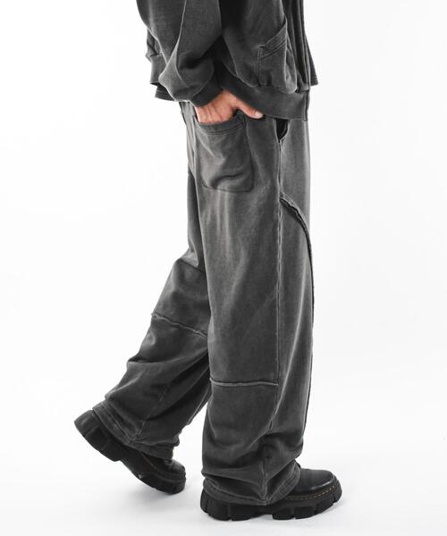 SHORT ROUND ワイドパンツ スウェットパンツ ジャージ SHORT ROUND