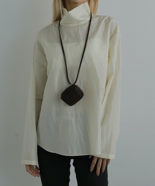 anuke ブラウス シャツ Sheer Over Blouse レディース : ZOZOTOWN