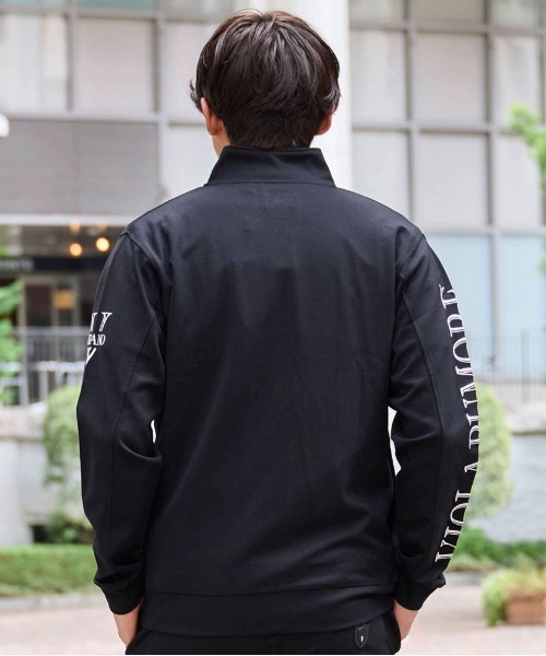 値下☆BLUEBLUEJAPAN ベロアジャージ ブラック L ☆ヌレガラス☆ NO ID.（ノーアイディ）の「mj5696-ベロアジャージトラックBLZ