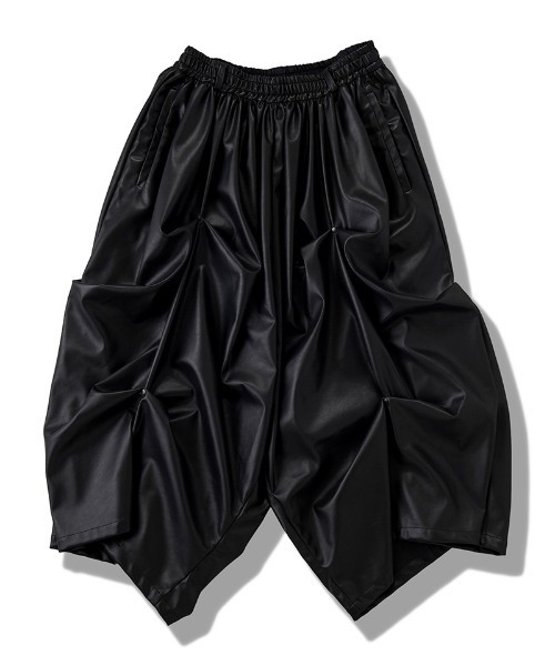 NO ID.（ノーアイディー） パンツ mp14319-シンセティックレザー