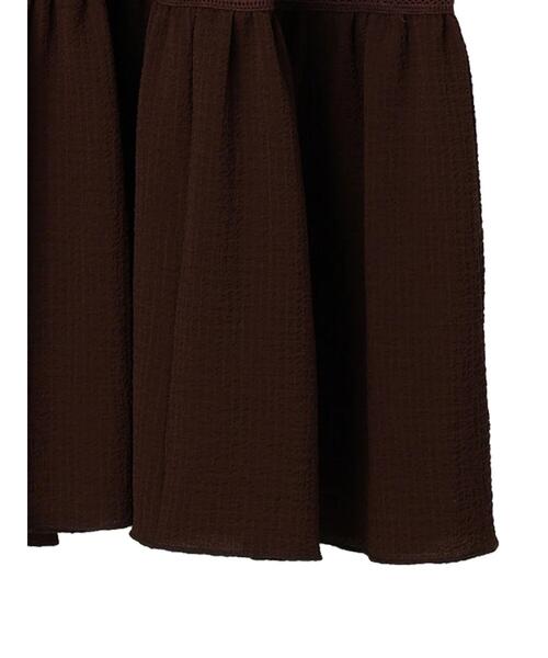 「ESCAR」 ノースリーブワンピース FREE ブラウン レディース_画像9