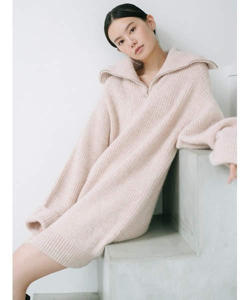 「SNIDEL」 ニットワンピース FREE アイボリー レディース_画像5