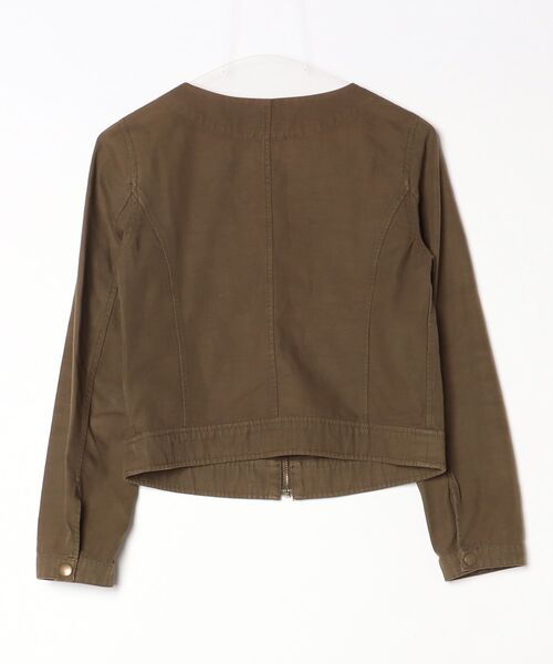 FRAMeWORK（フレームワーク） ノーカラージャケット 36 グリーン