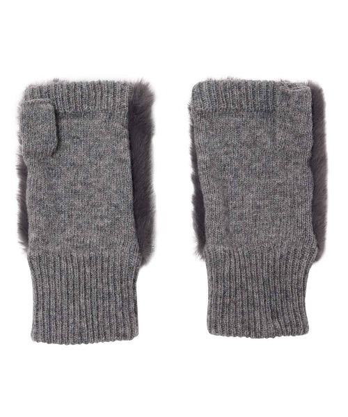 Munsingwear（マンシングウェア） 手袋 フェイクファー＆ニットコンビ