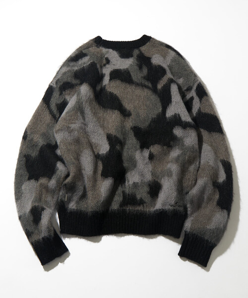 NAUTICA（ノーティカ） セーター ニット モヘア混 迷彩ジャカード