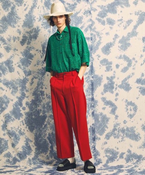 「MAISON SPECIAL」 半袖シャツ 2 オフホワイト メンズ_画像4