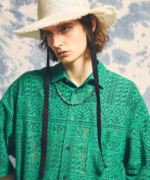 「MAISON SPECIAL」 半袖シャツ 2 オフホワイト メンズ_画像8