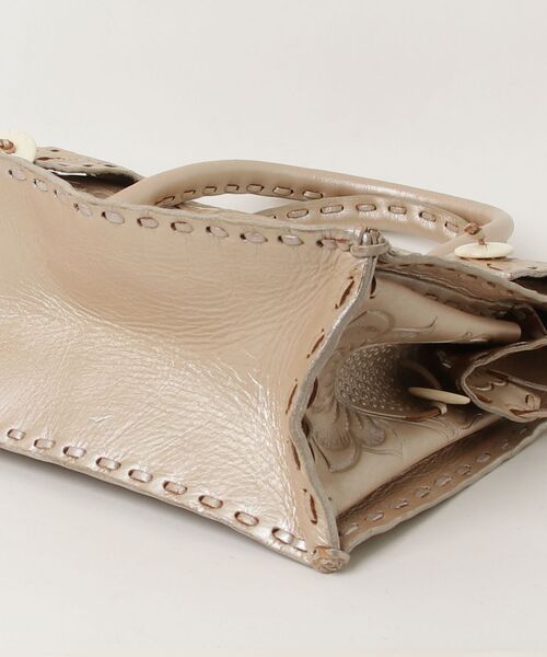 CARVING TRIBES ハンドバッグ - ベージュ レディース : ZOZOTOWN Yahoo