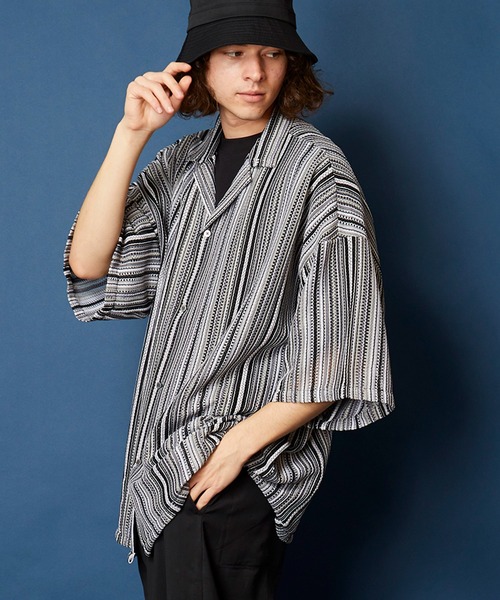 「MEMENTISM」 半袖シャツ FREE グレー メンズ_画像2