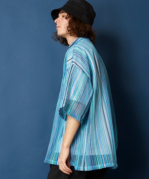 「MEMENTISM」 半袖シャツ FREE グレー メンズ_画像3