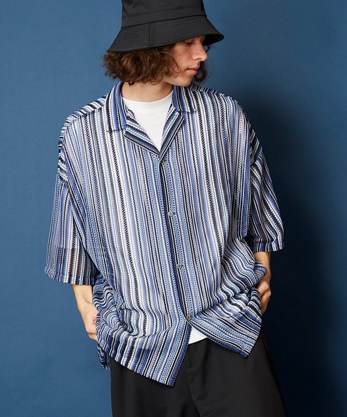 「MEMENTISM」 半袖シャツ FREE グレー メンズ_画像4