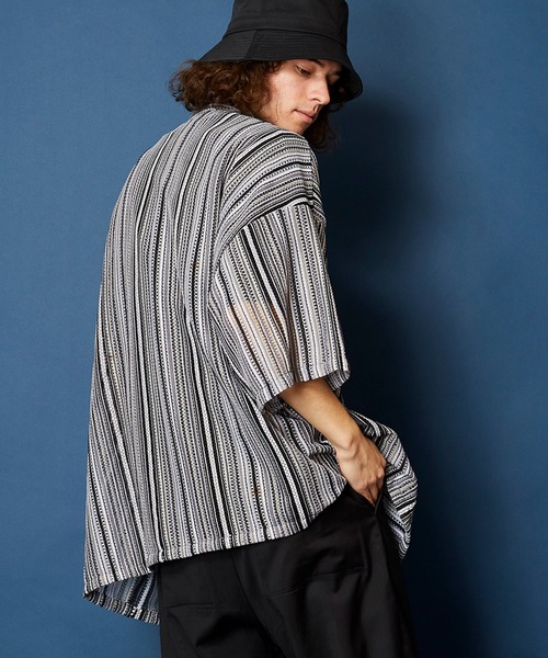 「MEMENTISM」 半袖シャツ FREE グレー メンズ_画像8