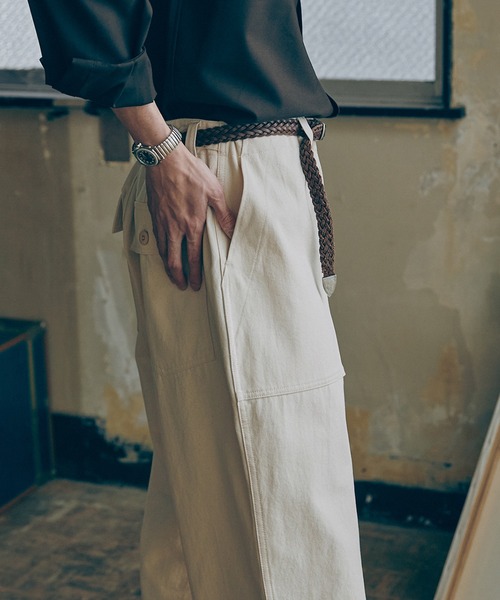 「Bleme」 パンツ L オフホワイト メンズ_画像6