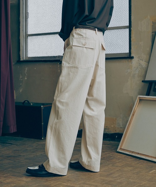 「Bleme」 パンツ L オフホワイト メンズ_画像8