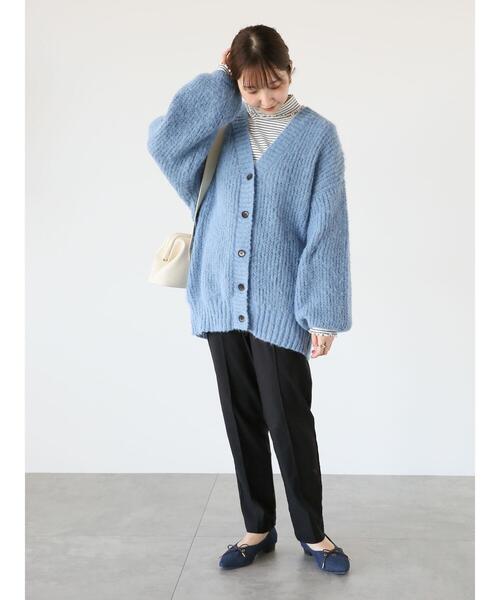 「Te chichi TERRASSE」 ニットカーディガン F ブルー レディース_画像5
