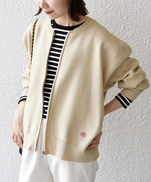 「SHIPS any」 ニットカーディガン ONE SIZE ベージュ レディース_画像4