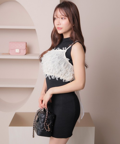 「LIPSERVICE」 コンビワンピース FREE グレー レディース_画像3