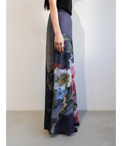 sahara（サハラ） ロング スカート Art Print Skirt/アートプリント