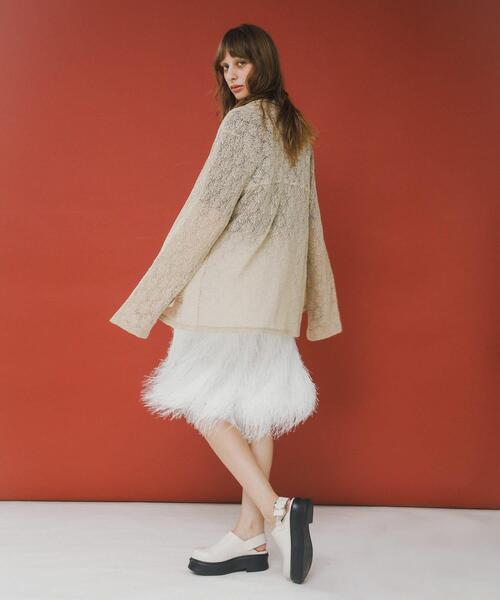 シャツ/ブラウス(長袖/七分) Cotton Hemla Mix Lace Blouse LAATO（ラート） ブラウス シャツ melon lace shirts レディース