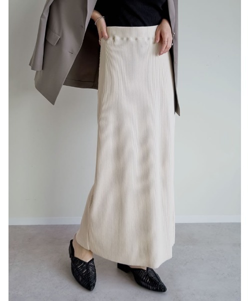 「Re:EDIT」 タイトスカート X-LARGE チャコールグレー レディース_画像6