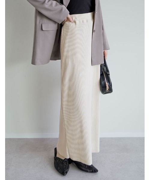 「Re:EDIT」 タイトスカート X-LARGE チャコールグレー レディース_画像7