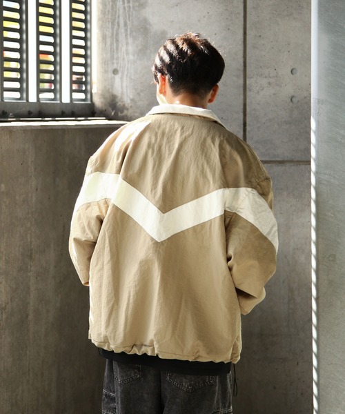 「KANGOL」 ブルゾン「ZIP FIVEコラボ」 MEDIUM ベージュ メンズ_画像3