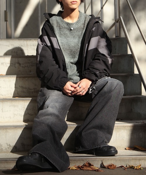 「KANGOL」 ブルゾン「ZIP FIVEコラボ」 MEDIUM ベージュ メンズ_画像6